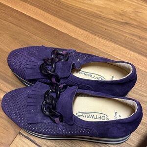 Softwaves Women's Purple Loafers